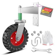 Gate Wheel Uscaster para metal Tube Gate 272 kg Capacidade 20 cm