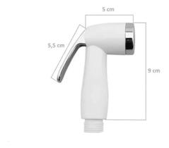 Gatilho Ducha Higiênica Abs Branco Cromado Suporte Branco Gatilho Ducha Higiênica Abs Branco Cromado Suporte Branco