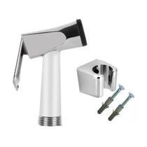 Gatilho Ducha Higiênica Chuveirinho Metal Cromado + Suporte