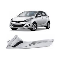 Gatilho interno de maçaneta Hyundai HB20 2012 até 2019 cromado - esquerdo
