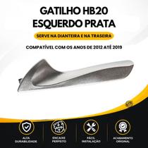 Gatilho Interno Maçaneta do HB20 2012 até 2019 lado ESQUERDO passageiro PRATA