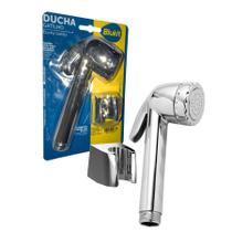 Gatilho Luxo Ducha Higiênica Blukit de ABS Cromado c/ Suporte 240102 Gatilho Luxo Ducha Higiênica Blukit de ABS Cromado c/ Suporte 240102