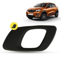 Gatilho Maçaneta Interna da Porta Dianteira Traseira Preto Haste Reta Renault Kwid 2016 2017 2018 2019 2020 2021