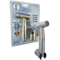 Gatilho p/ Ducha Higiênica Flvx Hidro de PVC c/ 3 Posições INOX