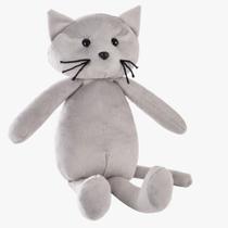 Gatinho de Pelúcia Miu Decorativo e Brinquedo 30cm - WU Bichos de Pelúcia