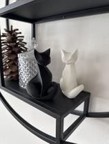 Gatinho Estatua Decorativa De Gato Minimalista Decoração
