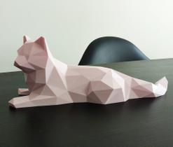 Gato 28 Cm De Comprimento - Decoração, Presente, Enfeite - Toque 3D