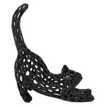 Gato 3D Vazado Enfeite Objeto Decorativo Decoração Preto Gato 3D Vazado Enfeite Objeto Decorativo Decoração Preto