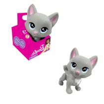 Gato Barbie Mini Pet de Vinil Emborrachado Criança Brinquedo- Pupee