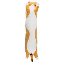 Gato Bege Comprido Pede Colo 66cm - Pelúcia