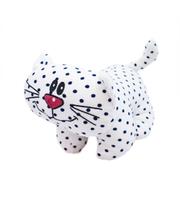 Gato Branco Pintas Pretas 30cm - Pelúcia Gato Branco Pintas Pretas 30cm - Pelúcia