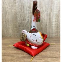 Gato Da Sorte C/ Calda Longa Almofada Atraí Dinheiro Fortuna