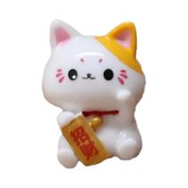 Gato Da Sorte Em Resina: Enfeite Fofo De Gato Que Balança a Cabeça Para Painel E Console De Carro -