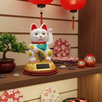 Gato Da Sorte Maneki Neko Decorativo De Plástico Gato Da Sorte Maneki Neko Decorativo De Plástico