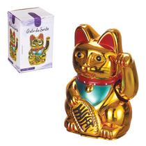 Gato Da Sorte Pequeno Dourado Mexe Maos Gato Da Sorte Pequeno Dourado Mexe Maos