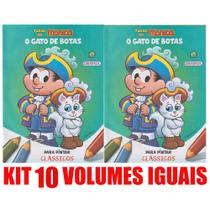 Gato De Botas Livro Para Pintar Kit 10 Vols. Lembrancinha