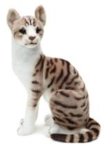 Gato de Pelúcia Sentado Realista - 35 cm