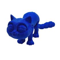 Gato dengoso articulado flexível impressão 3D 24cm