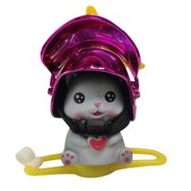 Gato Gatinho Guidao Bike Moto Motocicleta Buzina Som Decoraçao Enfeite Fofo Passeio Segurança Lazer Sinalizaçao