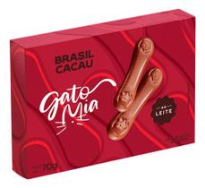 Gato Mia Ao Leite 70g Brasil Cacau Lingua De Gato