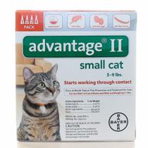 Gato pequeno 5-9 lb 4 unidades da Advantage II (pacote com 2)