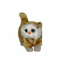 Gato Realista Pelúcia Brinquedo Decoração Com Som Miau Fofo Gato Realista Pelúcia Brinquedo Decoração Com Som Miau Fofo