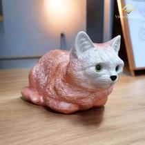 Gato Rose Enfeite Decorativo 32 cm - AVB DECOR