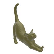 Gato Se Espreguiçando Pet Decoração 3D ul