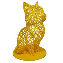 Gato Sentado 18 Cm Vado 3D Enfeite Objeto Decorativo