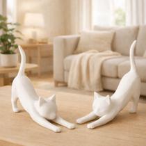Gatos Decorativos Modernos Enfeite Minimalista para Ambientes - Gatos Decorativos Modernos Enfeite Minimalista para Ambientes -