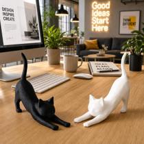 Gatos Decorativos Modernos Enfeite Minimalista para Ambientes -