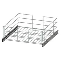 Gaveta Aramada 47cm Cromada Corrediças Deslizante Fruteira Armário Embutida Cozinha Dimec
