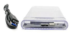 Gaveta Case Hd Externo Transparente Sata 2.5 Usb 3.0 6Gbps