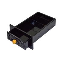 Gaveta Cinzeiro Lareira Chapa Aço Preta Colonial 38x22x6cm