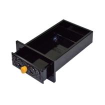 Gaveta Cinzeiro Lareira Chapa Aço Preta Colonial 46x32x6 cm