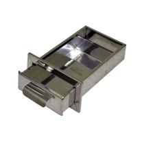 Gaveta Cinzeiro Lareira Chapa De Aço Inox 38x22x6cm Popular