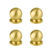 Gaveta de armário antiga redonda de latão sólido Knobs Tiazza (dourada)