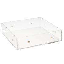 Gaveta de armazenamento de mesa RUSSELL+HAZEL 15x15 cm em acrílico transparente Gaveta de armazenamento de mesa RUSSELL+HAZEL 15x15 cm em acrílico transparente