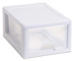Gaveta de armazenamento Sterilite 20518006PK2 Sackable Plastic x2 White