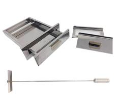 Gaveta De Cinzas 304 c/ Rodo Inox Churrasqueira Alvenaria