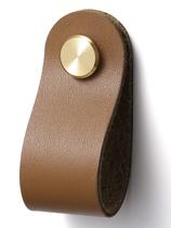 Gaveta de couro puxa JIASENBAO, pacote com 6 alças marrons de 6 cm