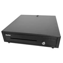 Gaveta de Dinheiro BrazilPC BPC-C410E Abertura Elétrica com Tranca de 3 Posições e Botão de Emergência