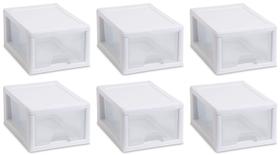 Gaveta de empilhamento Sterilite 20518006 6 quartos/5,7 litros (x6)