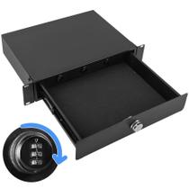 Gaveta de montagem em rack Eastrexon 2U com fechadura combinada de 19"