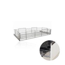 Gaveta Deslizante Aramada 77 Cm Cromada Para Embutir Em Armário