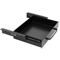 Gaveta deslizante montada sob a mesa VIVO DESK-DR1H-B 34cm