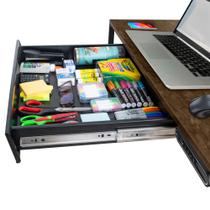 Gaveta Deslizante para Abaixo da Mesa Difinati 60x43 cm em Aço Gaveta Deslizante para Abaixo da Mesa Difinati 60x43 cm em Aço