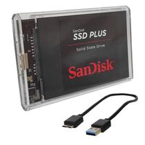 Gaveta externa usb 3.0 hd 2.5 transparente f3 cs-u3t