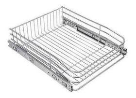Gaveta Fruteira Deslizante Cromada 570x125x465mm Mód 600mm