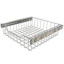 Gaveta Fruteira Slim Frente Rebaixada 370mm Cromada Bredal Cromado